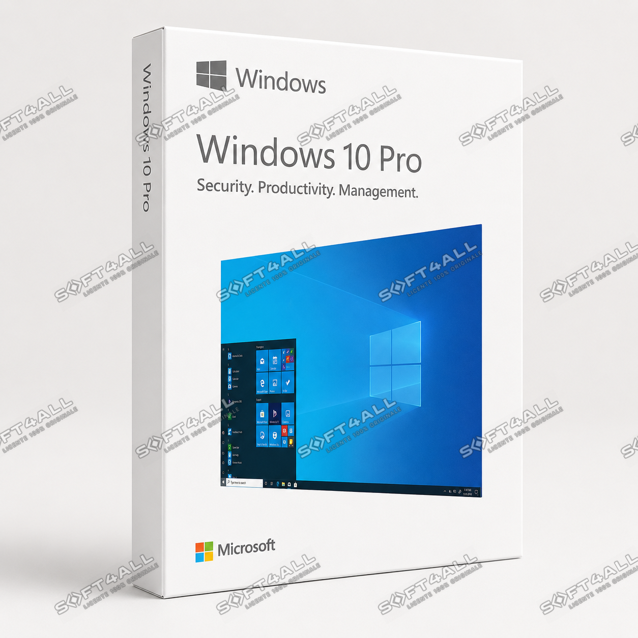 MICROSOFT Windows 10 Pro, 32/64 bit, Engleza, Retail